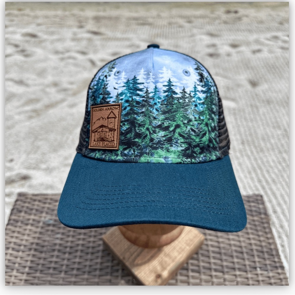 Locale Outdoor Hat Men's Trucker Hat Adjustable Snapback Cap Lake Placid